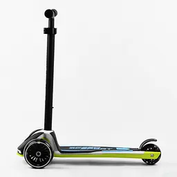 Самокат Maxi Best Scooter 64х18х36 см Чорно-зелений 000231632 - мініатюра 3