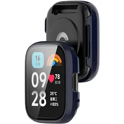 Чохол-накладка DK Пластик Gloss Glass Full Cover для Xiaomi Redmi Watch 3 Active / 3 Lite (dark blue) - мініатюра 2