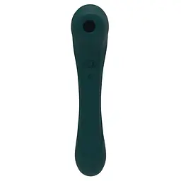 Вакуумний стимулятор клітора з вібрацією Alive New Midnight Quiver зелений - мініатюра 2