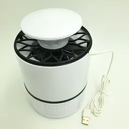 Лампа пастка для комарів нищівник комах 5Вт від USB Mosquito Killer Lamp біла - мініатюра 9