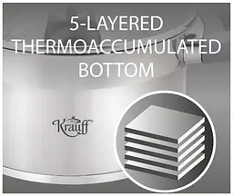 Каструля Krauff зі скляною кришкою 24 см (26-238-059) - мініатюра 5