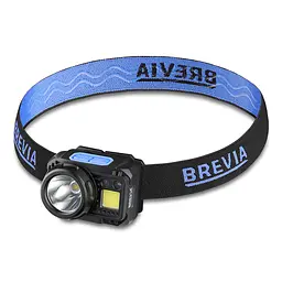 Ліхтар налобний Brevia 500Lm, 3W CREE XPG+COB, 1200mAh/3xAAA, з сенсором білий/червоний(14350ERBX1)