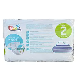 Підгузки Mamia Premium 2 Mini (3 - 6 кг), 42 шт - мініатюра 2