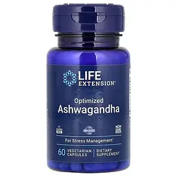 Ашваганда, Ashwagandha, екстракт, 60 капсул Life Extension vit0001707