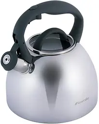 Чайник Whistling Kettle 2.7л зі свистком та скляною кришкою Kamille Ø20х23 см kuh0011104