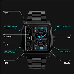 Наручний годинник Skmei 1274 Blue, 1274BU (15935) - мініатюра 3