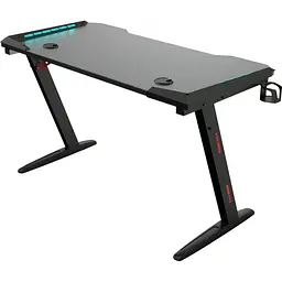 Комп'ютерний ігровий стіл GT Racer T-1226 Black [125819] - мініатюра 4