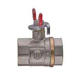 Кран кульовий Waterpro WP602-25FFW - 1" ГГМ (сталевий метелик) WP3292