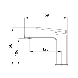 Змішувач для раковини Gemini Loop QTGEM2701CRM45699 Chrome - мініатюра 2