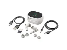 Навушники TWS POLY Voyager Free 60+ White (7Y8G5AA) - мініатюра 7