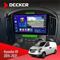 Штатна магнітола Hyundai H-1 2015-2021 Decker D9-009 4x64, DSP, 4G, 2k Decker (НФ-00008236)