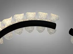 Стельова люстра LED Diasha 2511/500BK чорна 50 Вт з пультом - мініатюра 5