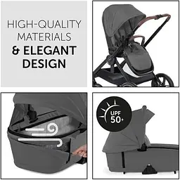 Універсальна коляска 2 в 1 Hauck Walk N Care Air Dark Grey, темно-сіра (16548-5) - мініатюра 7