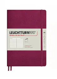 Блокнот Leuchtturm1917 Середній, М'яка обкладинка, винний, лінія (362834) - мініатюра 1