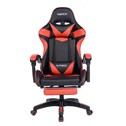 Крісло геймерське Hanert G-Force з підставкою для ніг Black/Red - мініатюра 2