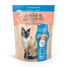Сухий корм для дорослих котів Морський коктейль CAT ADULT Гіпоалергенний 400 г