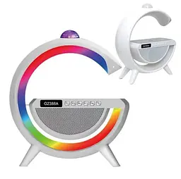 Нічник RGB G2388A акумуляторний музичний смарт-нічник колонка Білий - мініатюра 2