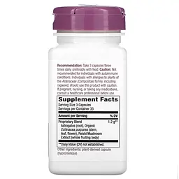 Натуральна добавка Nature's Way Echinacea Astragalus and Reishi, 100 вегакапсул - мініатюра 2