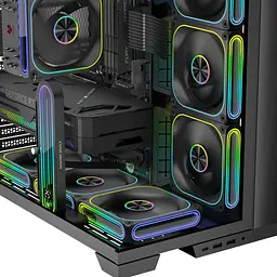 Вентилятор Coolmoon 120мм Mirror-Moon Forward Black - мініатюра 8