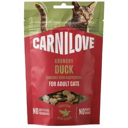 Ласощі для котів Carnilove Crunchy Snack Duck with Raspberries хрусткі качка і малина 50 г