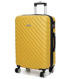 Валіза середня M ABS-пластик Madisson Snowball 03403 68х44х27см 68+13л Жовтий