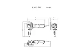 Шліфмашина кутова W 9-125 QUICK 125мм 900Вт Metabo teh0025476 - мініатюра 7