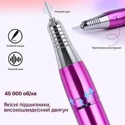 Фрезер для манікюру та педикюру SML M19 Рожево-золотий - мініатюра 5