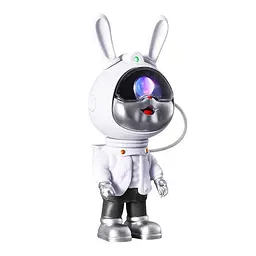 Нічник-проектор зоряного неба GALAXY NIGHTLIGHT PROJECTOR Світильник Заєць-космонавт з пультом 8 режимів - мініатюра 2