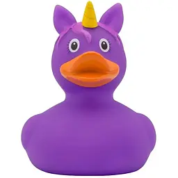 Іграшка для купання FunnyDucks Качка-єдиноріг, фіолетова (2090) - мініатюра 2