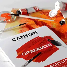 Склейка паперу для акрилу та олії  Canson Graduate А4 21х29.7 см 290 г/м² 20 аркушів - мініатюра 2