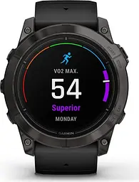 Смарт-годинник Garmin Epix Pro (Gen 2) Sapphire Edition 51mm Carbon Gray DLC Titanium with Black Band (010-02804-00) [86530] - мініатюра 5