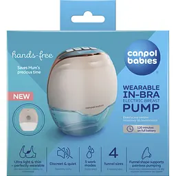 Молоковідсмоктувач Canpol babies Hands-Free Бездротовий електричний (20/100) - мініатюра 6