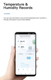 Розумний датчик температури та вологості Tuya Smart Bluetooth з дистанційним моніторингом - мініатюра 11