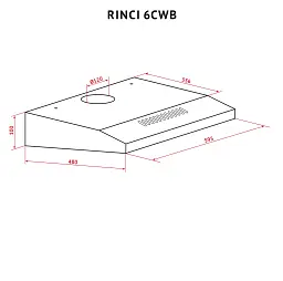 Витяжка плоска Perfelli RINCI 6CWB NERO - мініатюра 11