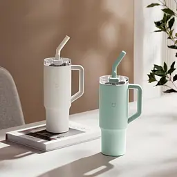 Термокухоль MiJia Straw Cup 1л White [MJXGB01RM] [115322] - мініатюра 6