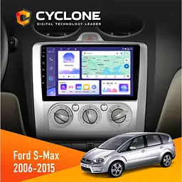 Штатна магнітола Ford S-Max 2006-2015 Cyclone C9-011 4x64, DSP Cyclone (НФ-00006972)