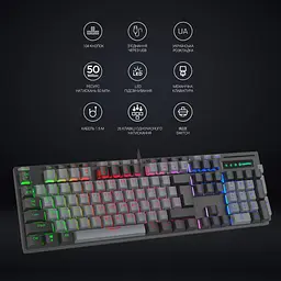 Клавіатура GamePro Blue Switch механічна (MK105B) - мініатюра 10