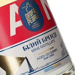 Виний дистилят Дрофа&Люди Білий Бренді Aged on Sherry Oak Chips 42% 0.5 л  - мініатюра 6