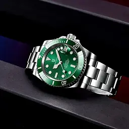 Чоловічий наручний годинник PD-1661 Silver-Green Pagani Design acs0031147 - мініатюра 5