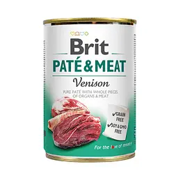 Вологий корм Brit Care Pate & Meat для собак з олениною 400 г (арт.100078/530328)