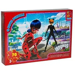 Пазли G-Toys Леді Баг 70 елементів LB1007 Різнокольоровий