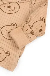 Набір у пологовий для маловагових новонароджених Bear on Coffee: льоля, повзуни та шапочка - мініатюра 3