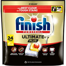 Капсули для посудомийних машин Finish Ultimate Plus Лимон 24 капсули (3338053)