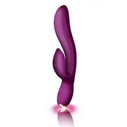 Вібратор-кролик Rocks Off Regala Fuchsia для стимуляції точки А, 2 потужні мотори, LED-підсвічування - мініатюра 2