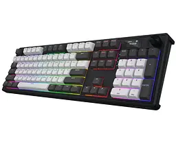 Клавіатура ігрова механічна HATOR HTK-4100-UA Wireless Skyfall 100 PRO Black-White Aurum Vanila Silent switches - мініатюра 3