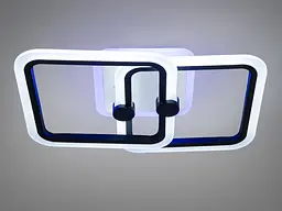 Стельовий світильник LED Diasha A8208/2BK, 50W, 3200K-6000K, чорний метал, сучасний стиль, з пультом та диммером - мініатюра 3