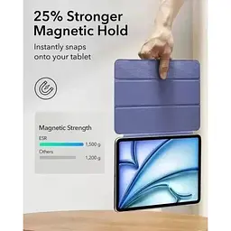 Чохол ESR Rebound Magnetic Case Grey для iPad Air 11" M2 | M3 (2024 | 2025) | Air 10.9" 4 | 5 M1 (2020 | 2022) (3C02200400304) - мініатюра 3