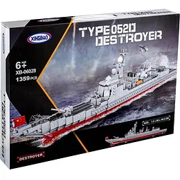 Конструктор XingBao Ракетний Есмінець 052D ВМС Китаю 1359 Деталей