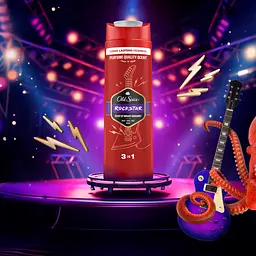 Гель для душу та шампунь Old Spice 3 в 1 Rockstar 400 мл - мініатюра 3