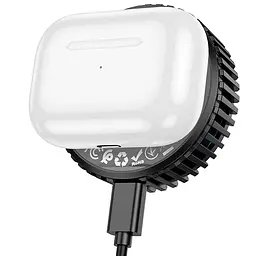 БЗП CW57 Air-cooled 15W magnetic wireless fast charger Black Hoco teh0029869 - мініатюра 7